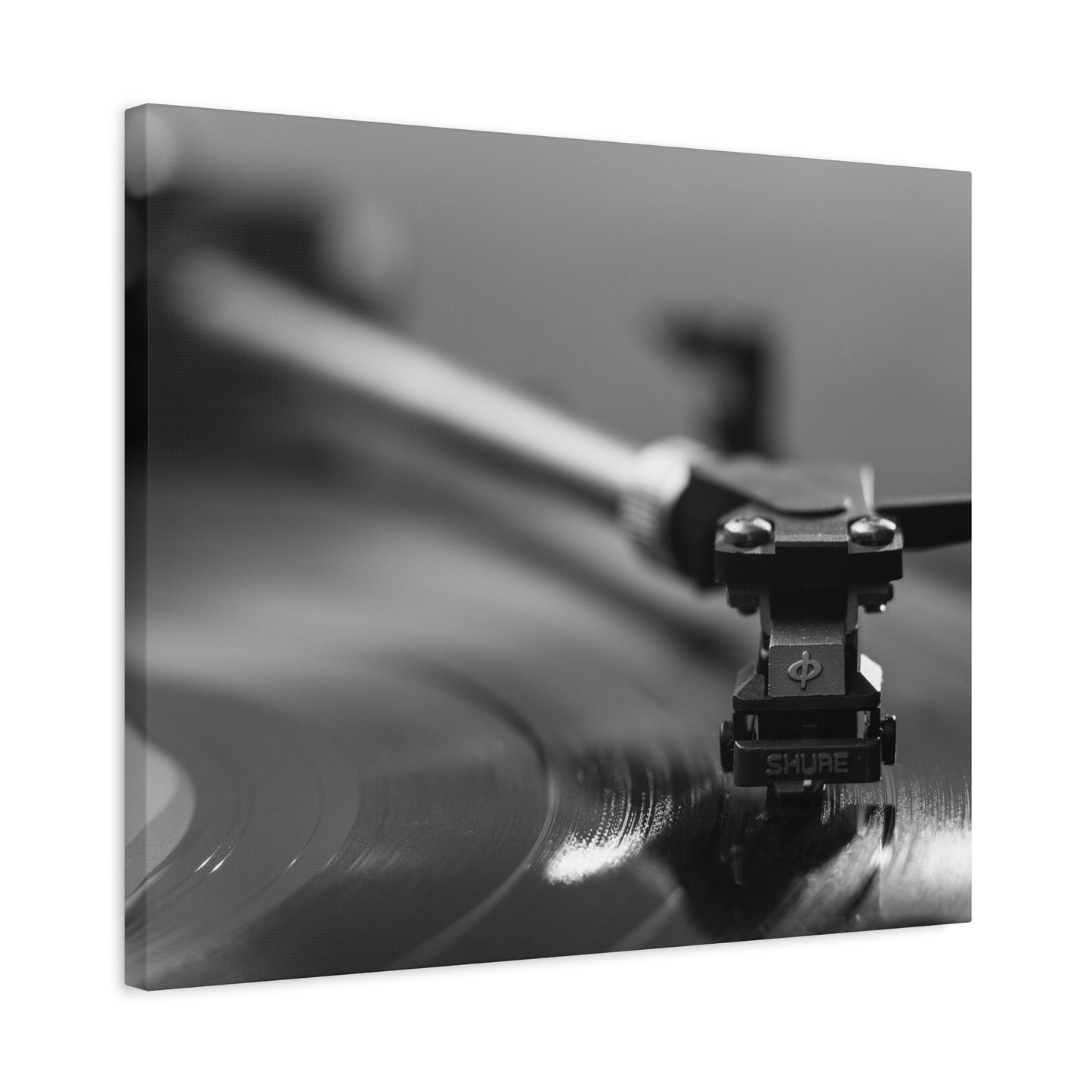 Vinyl Turntable Matte Canvas Print — Stretched 1.25" Wall Art
