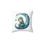 Spun Polyester Square Pillow - Moon