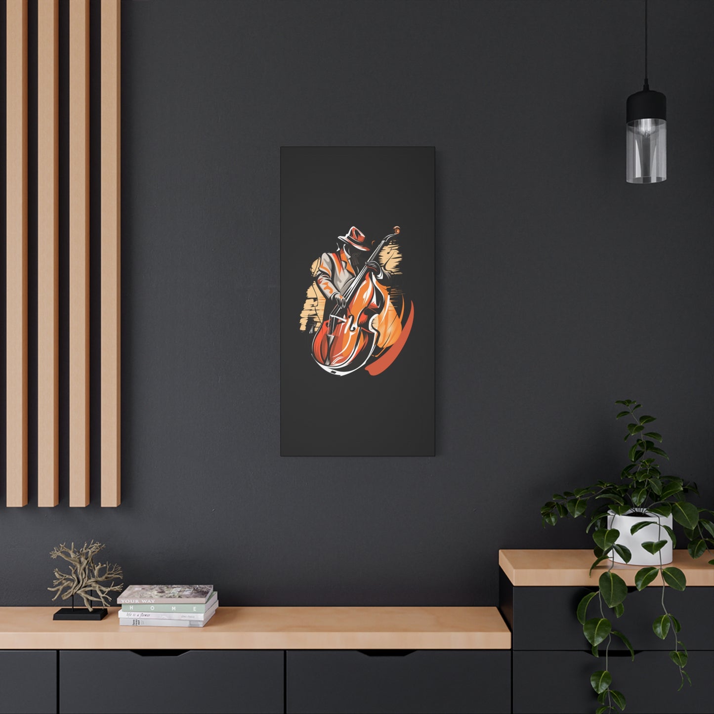 Matte Canvas, Stretched, 1.25" - Bass Player