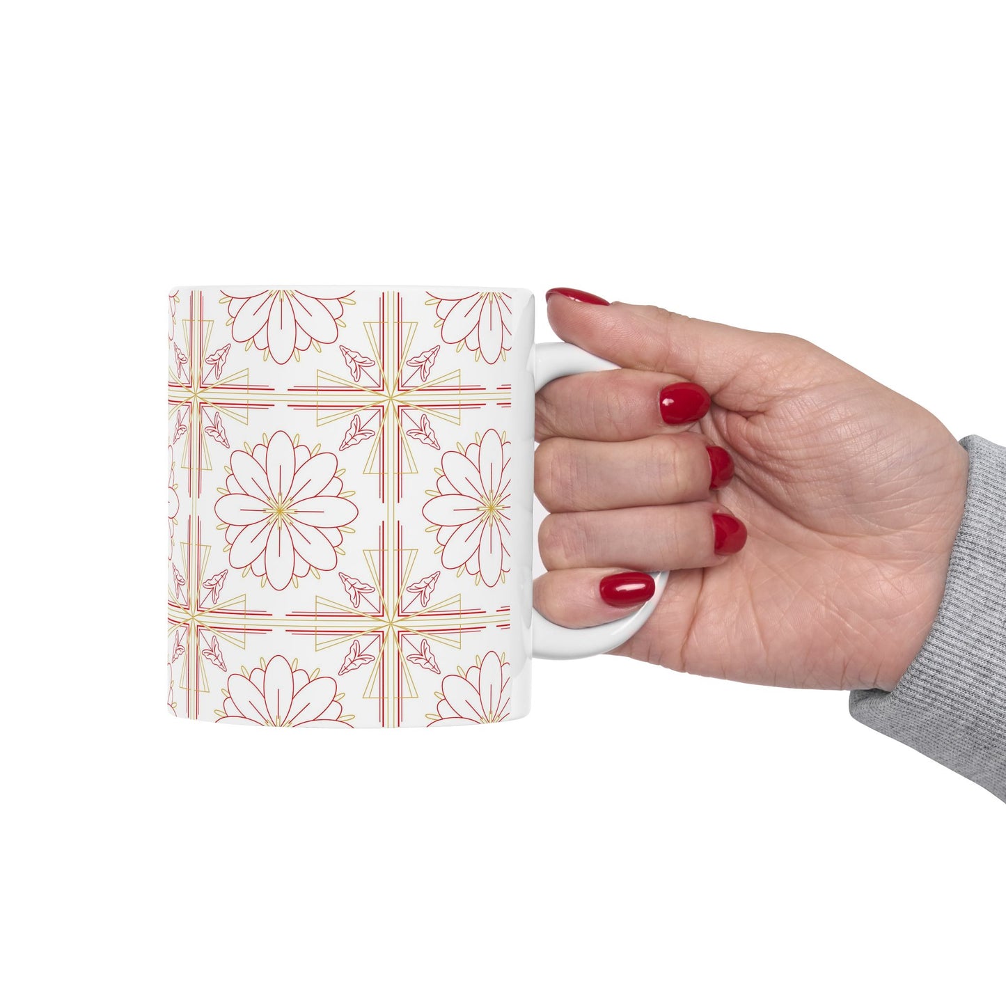 Chic Floral Ceramic Mug | Perfect for Tea Lovers, Coffee Gifts, Home Decor, Spring Celebrations, Mother's Day