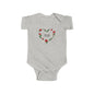 Infant Bodysuit I love you everyday Rose Heart Baby Onesie