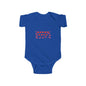 Infant Bodysuit — Red Heart Pattern Baby Onesie (Valentine’s Day)