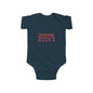 Infant Bodysuit — Red Heart Pattern Baby Onesie (Valentine’s Day)