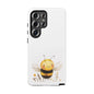 Bee Phone Case, Cute Bee Design, Tough Phone Cover, Gift for Nature Lovers, Floral Bee Mobile Case, Bee-themed Accessory