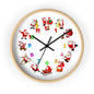 Festive Santa Wall Clock, Christmas Decor, Holiday Home Accent, Gift for Kids, Fun Timepiece, Seasonal Clock, Xmas Decoration
