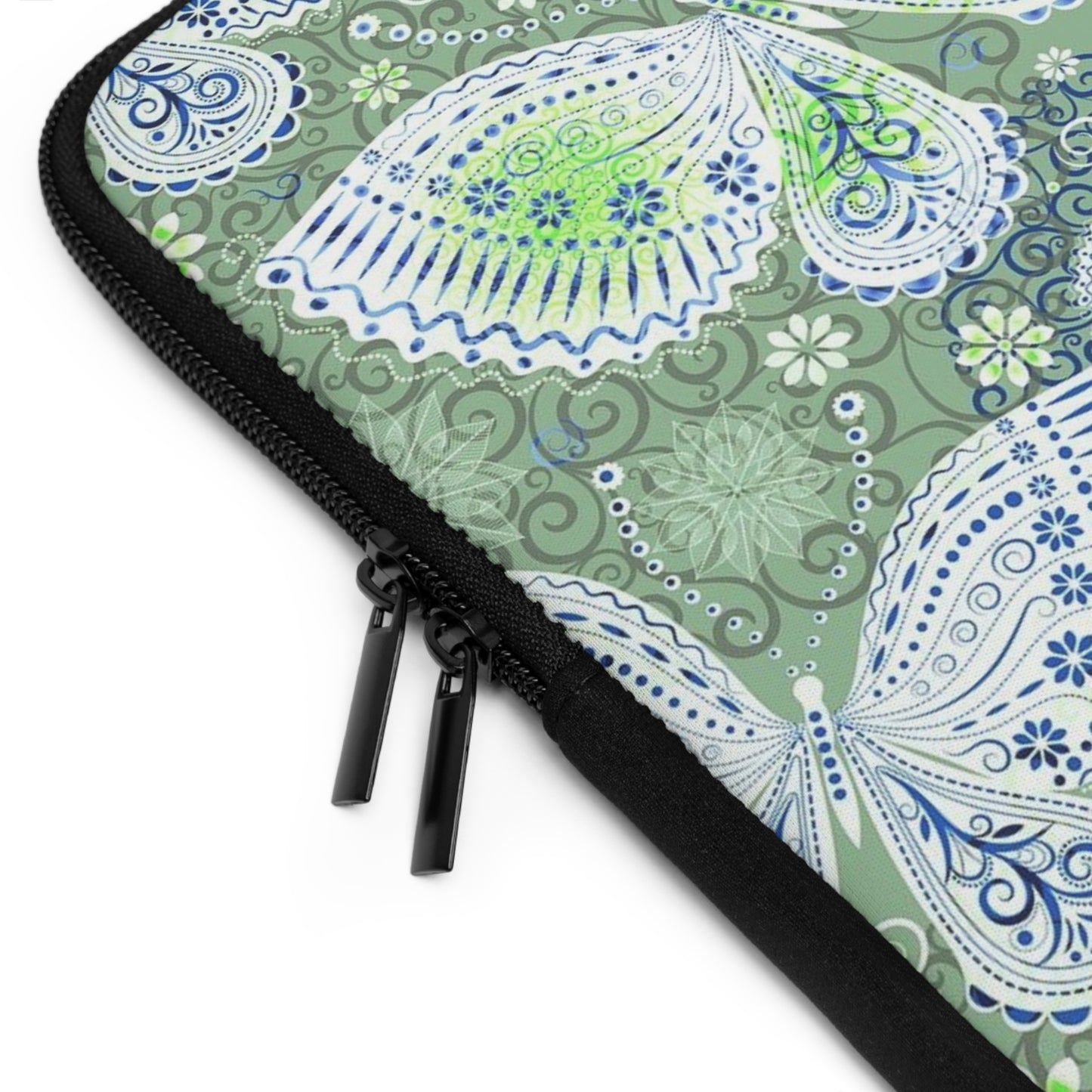 Butterfly Pattern Laptop Sleeve, Eco-Friendly Laptop Case, Computer Bag, Gift for Her, Personalized Tech Accessory