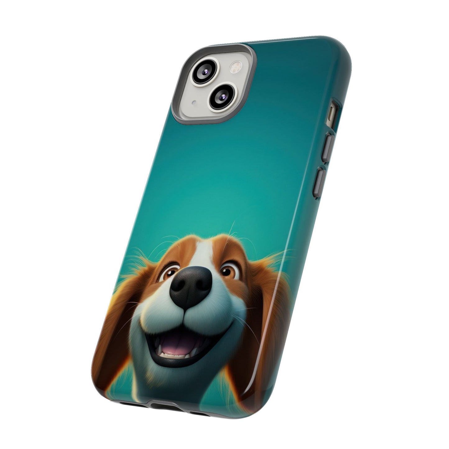 Happy Dog Phone Case — Cute Cartoon Puppy Protective Phone Cover