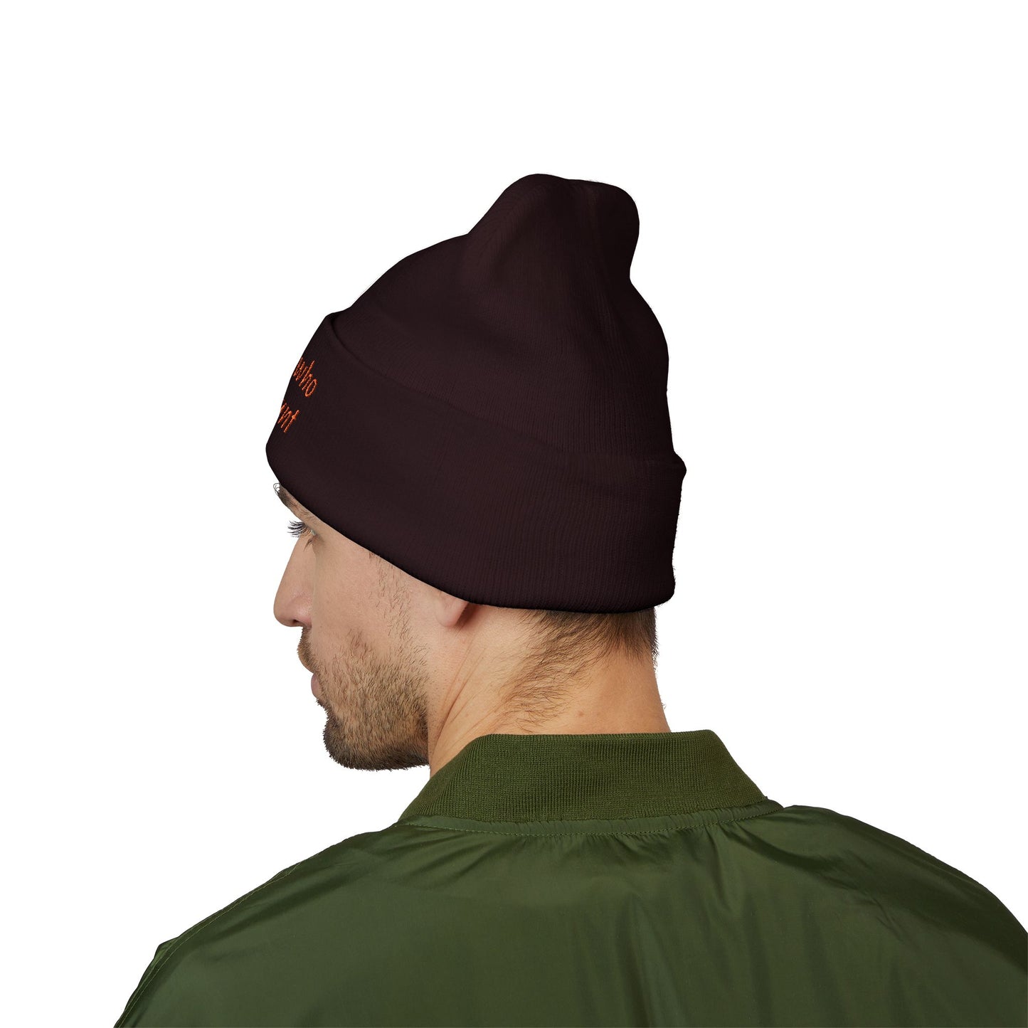 Hunting Enthusiast Beanie - "Just a Girl Who Loves to Hunt" Embroidered Cuffed Beanie