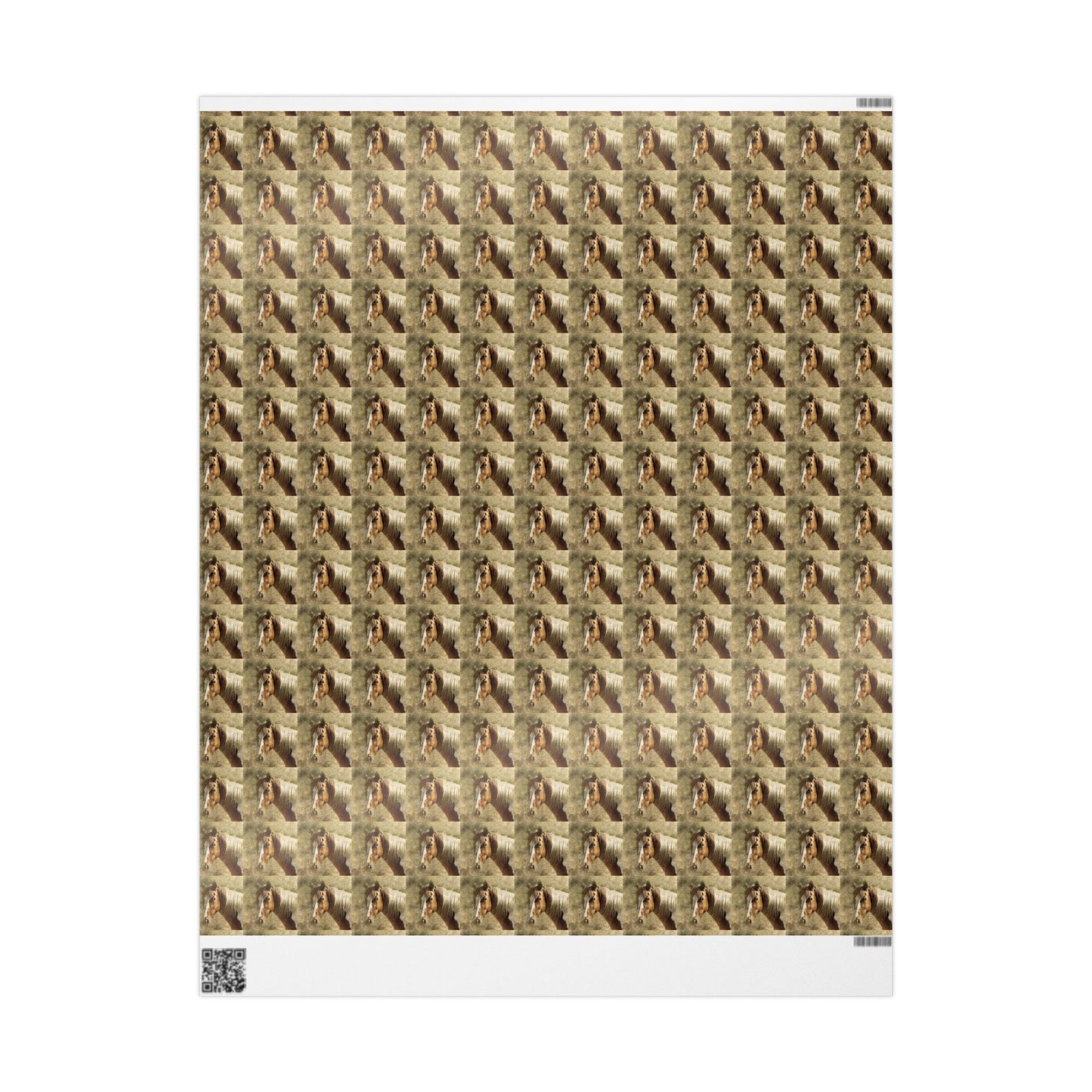 Wrapping Paper - Rustic Horse Pattern Gift Wrap
