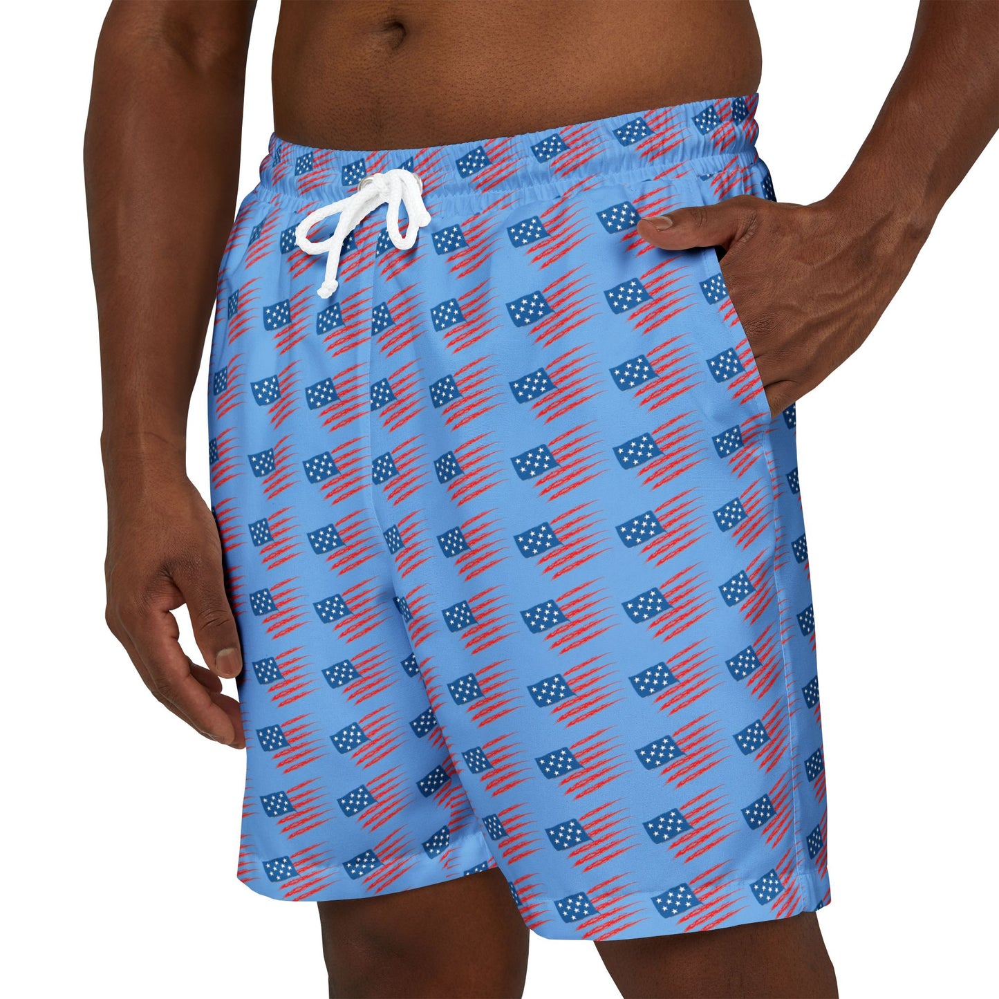 Patriotic Swim Shorts - Unisex Swimwear for Summer