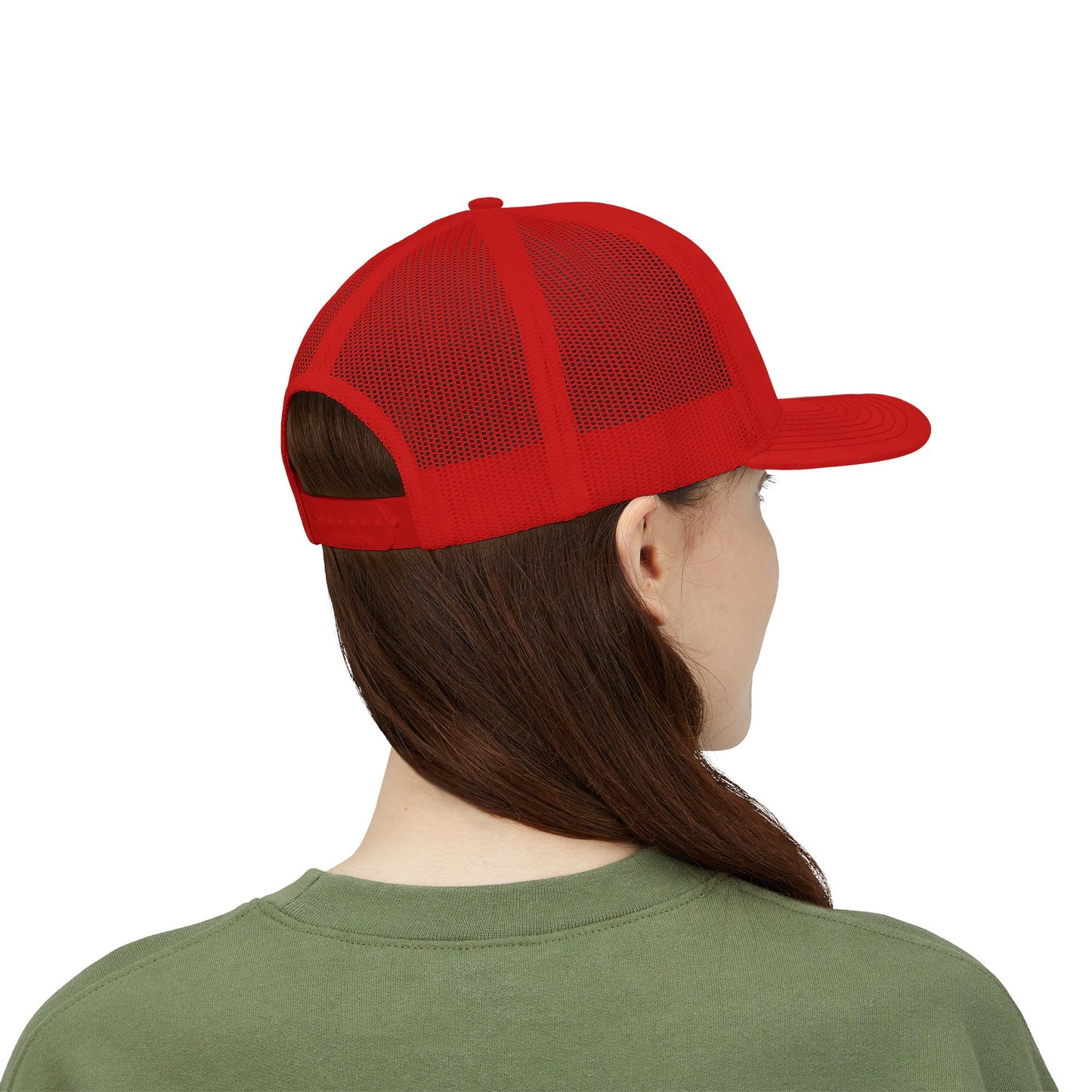 Don’t Look Back Snapback Trucker Cap — Retro Rainbow Embroidered Hat