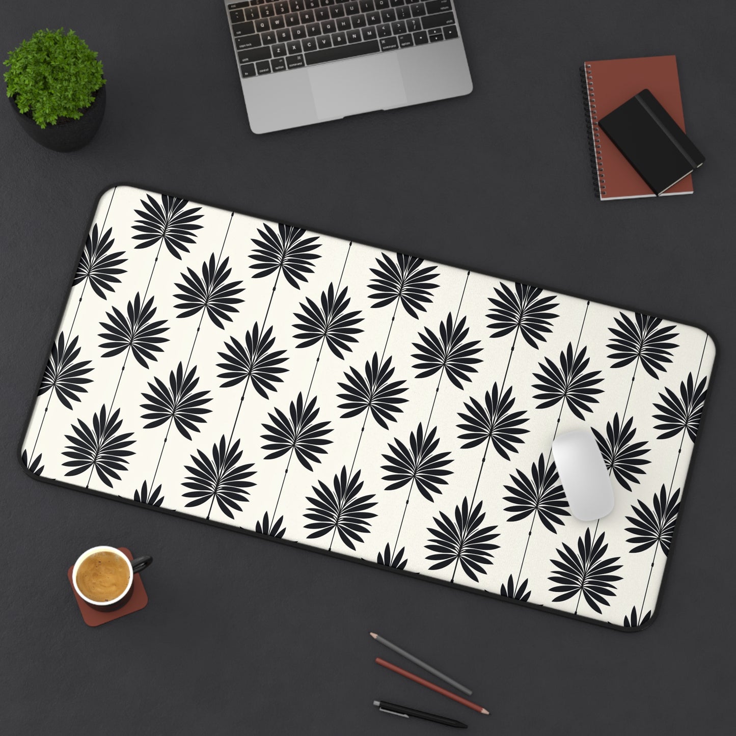 Stylish Leaf Pattern Desk Mat for Home Office Decor