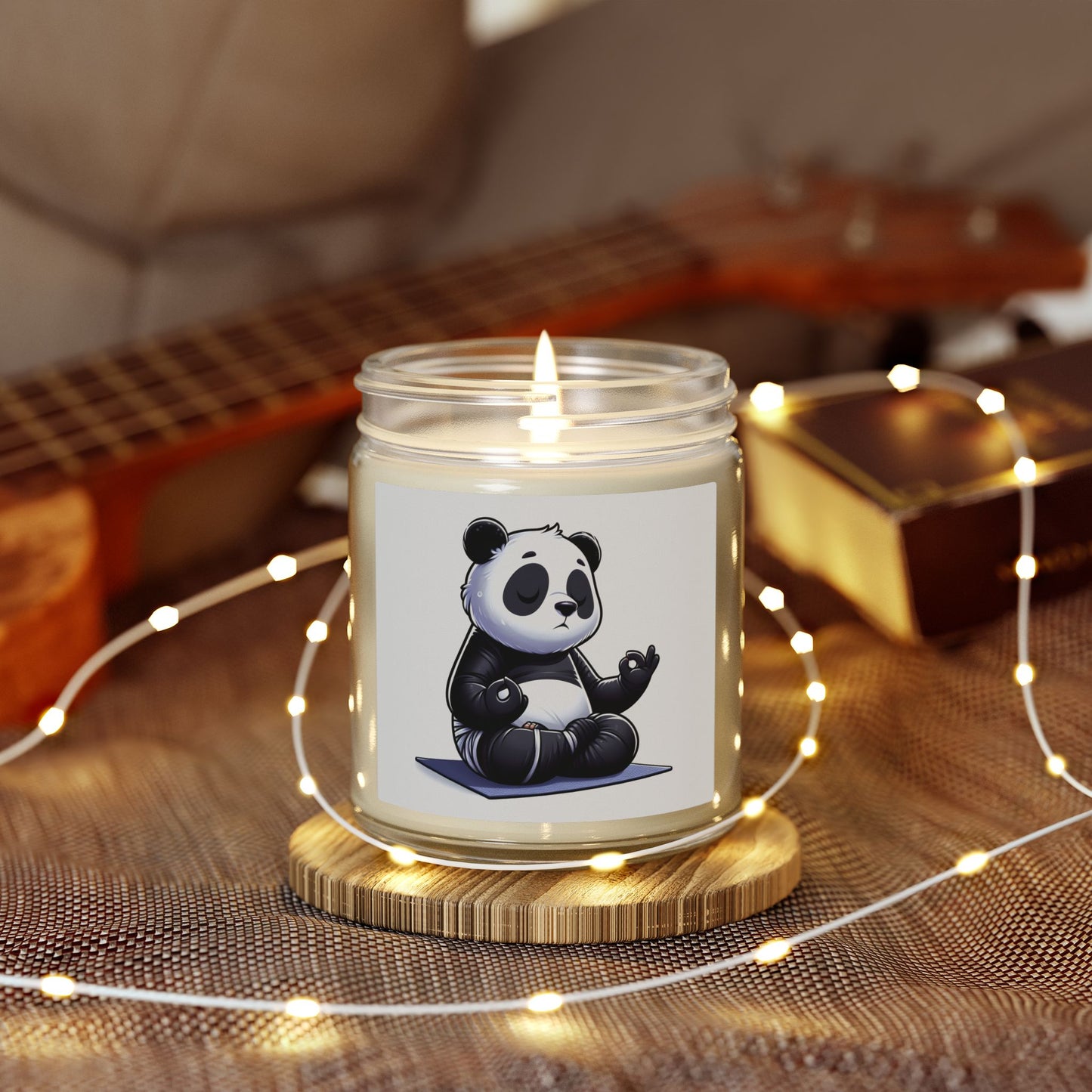 Scented Candle — Relaxing Panda Meditation Jar (4oz & 9oz)