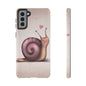 Cute Snail Phone Case — Pink Heart Cartoon Protective iPhone Cover