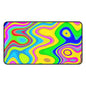 Psychedelic Swirl Desk Mat — Bright Retro Abstract Mouse Pad