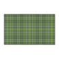 Green Plaid Heavy-Duty Floor Mat — Durable Non-Slip Entry Rug