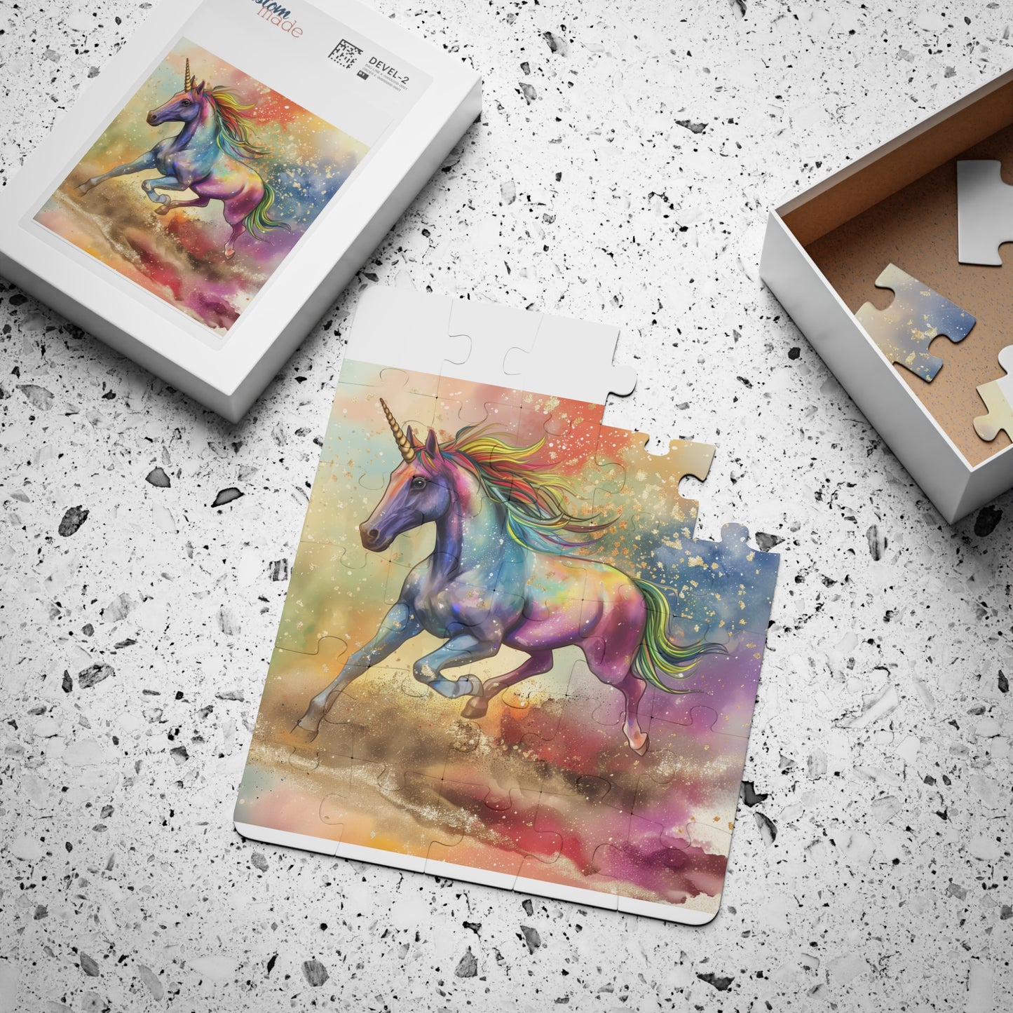 Unicorn Rainbow Kids Puzzle — 30-Piece Magical Jigsaw for Toddlers & Preschoolers