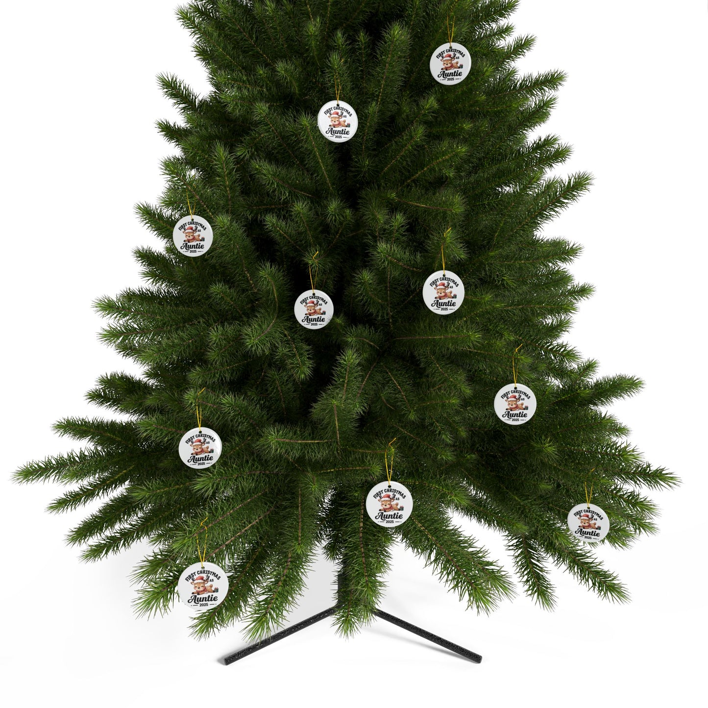 Personalized Christmas Ornaments for New Aunties, First Christmas as Auntie 2025, Holiday Decor, Keepsake Gifts, Unique Gift Idea