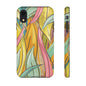 Vibrant Phone Case with Colorful Leaf Design, Tough Cases for Nature Lovers, Eco-Friendly Gift, Summer Vibes, Floral Phone Cover
