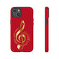 Tough Cases - Red Musical Note