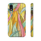 Vibrant Phone Case with Colorful Leaf Design, Tough Cases for Nature Lovers, Eco-Friendly Gift, Summer Vibes, Floral Phone Cover