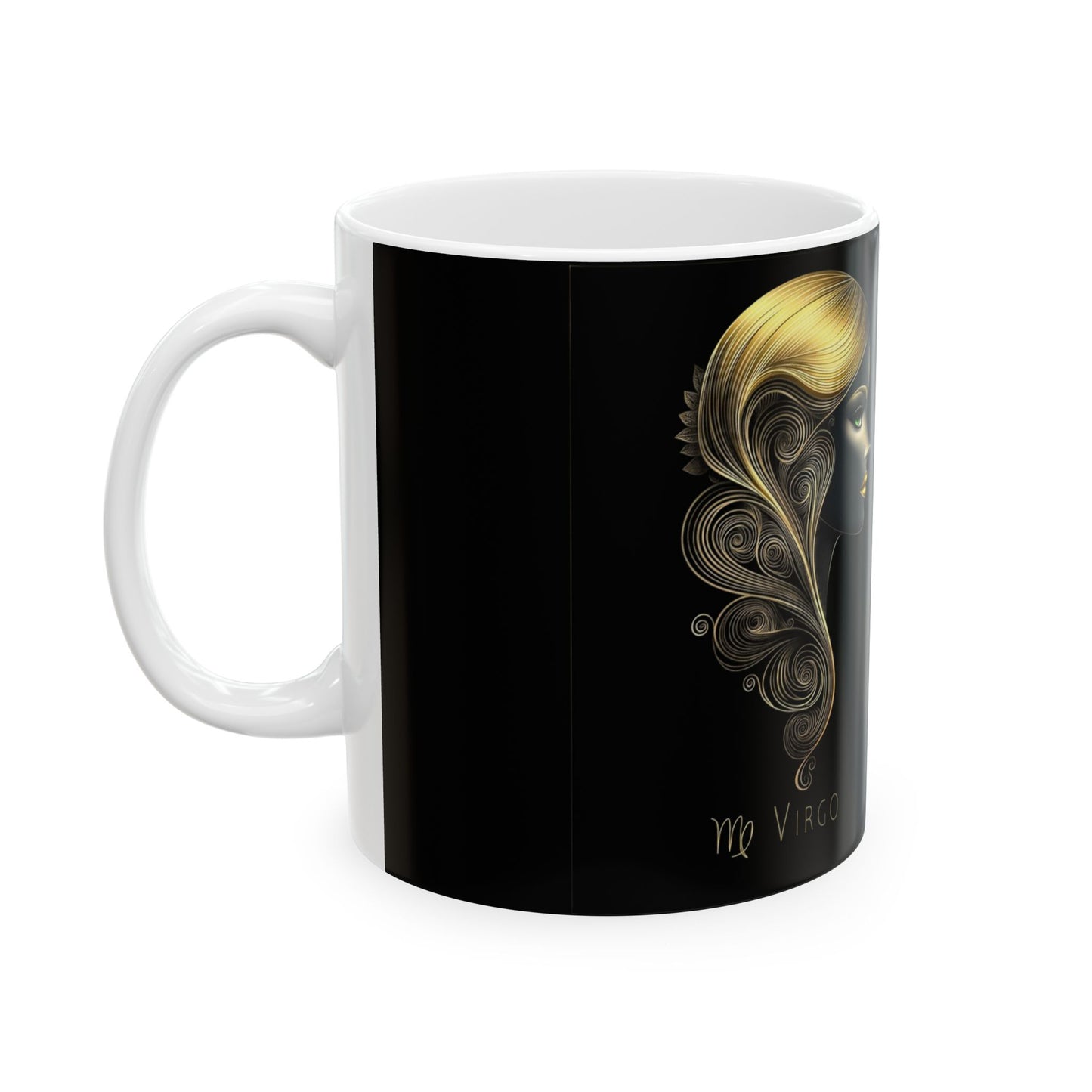 Virgo Constellation Ceramic Mug — Zodiac Astrology Coffee Cup (11oz/15oz)