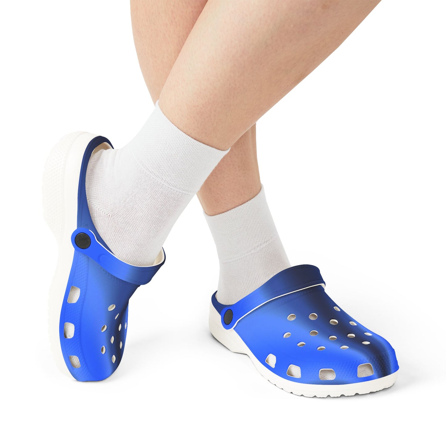 Blue EVA Foam Clogs — Lightweight Waterproof Slip-On Shoes