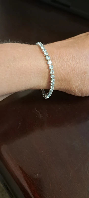 925 Moissanite Bracelet New 7.9 inches