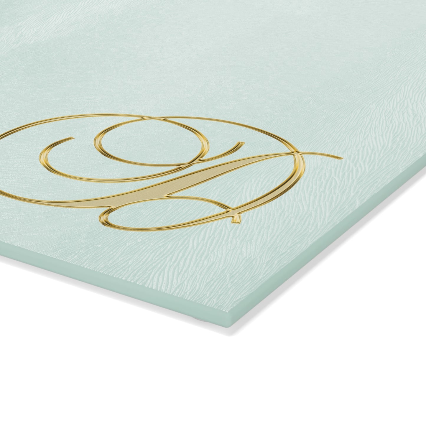 Glass Cutting Board Letter D