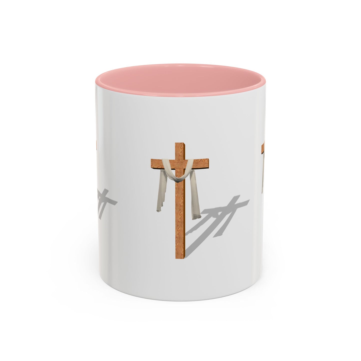 Faith-Inspired Accent Coffee Mug – Spiritual Gift for Christians, Religious Decor, Church Mug, Inspirational Drinkware