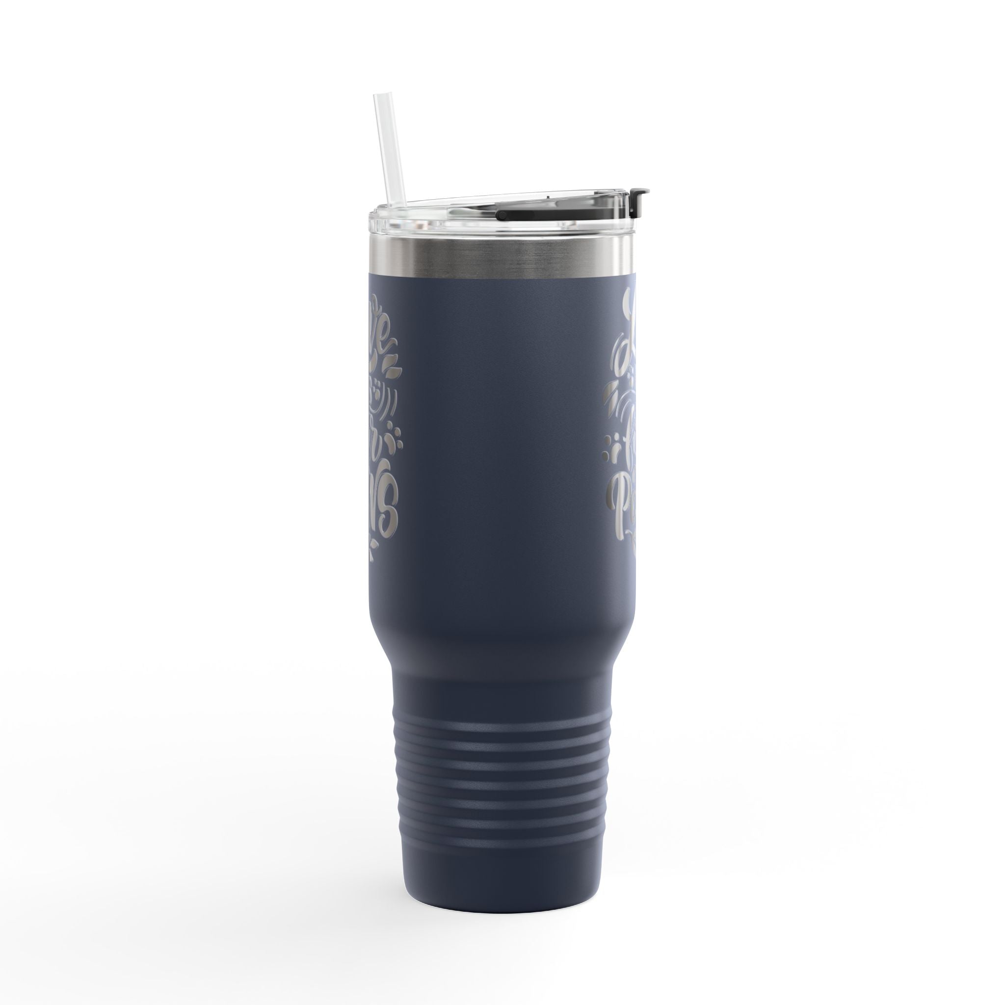 40oz Insulated Travel Mug — "Love Has Four Paws" Pet Lover Tumbler