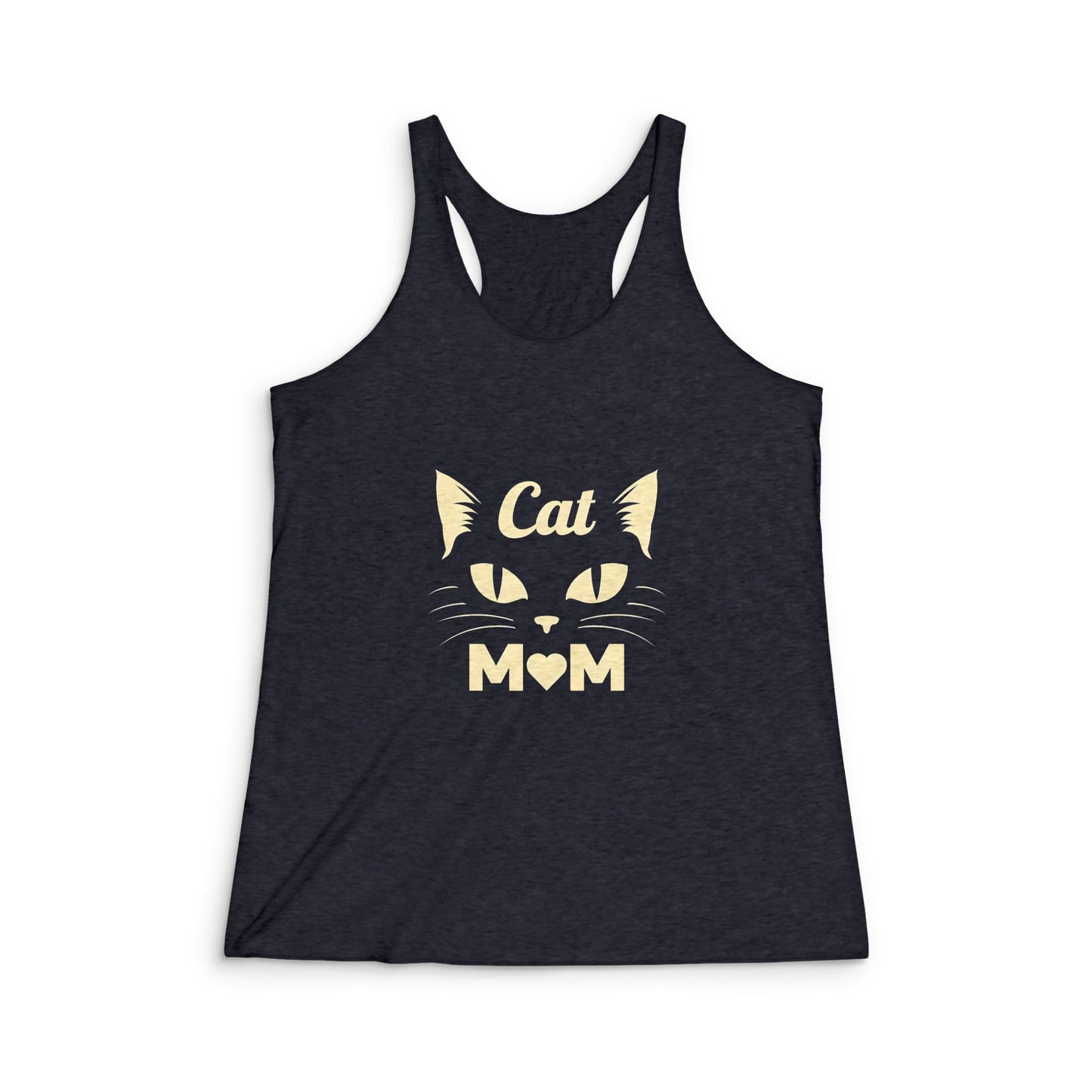 Cat Mom Racerback Tank — Women's Cat Lover Graphic Tank Top