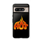 Stylish Phone Case, Hot Flames Design, Gift for Teens, Trendy Accessory, Protective Cover, Unique Phone Case