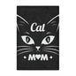 Cat Mom Minky Blanket – Soft Black Cat Face Throw for Pet Lovers