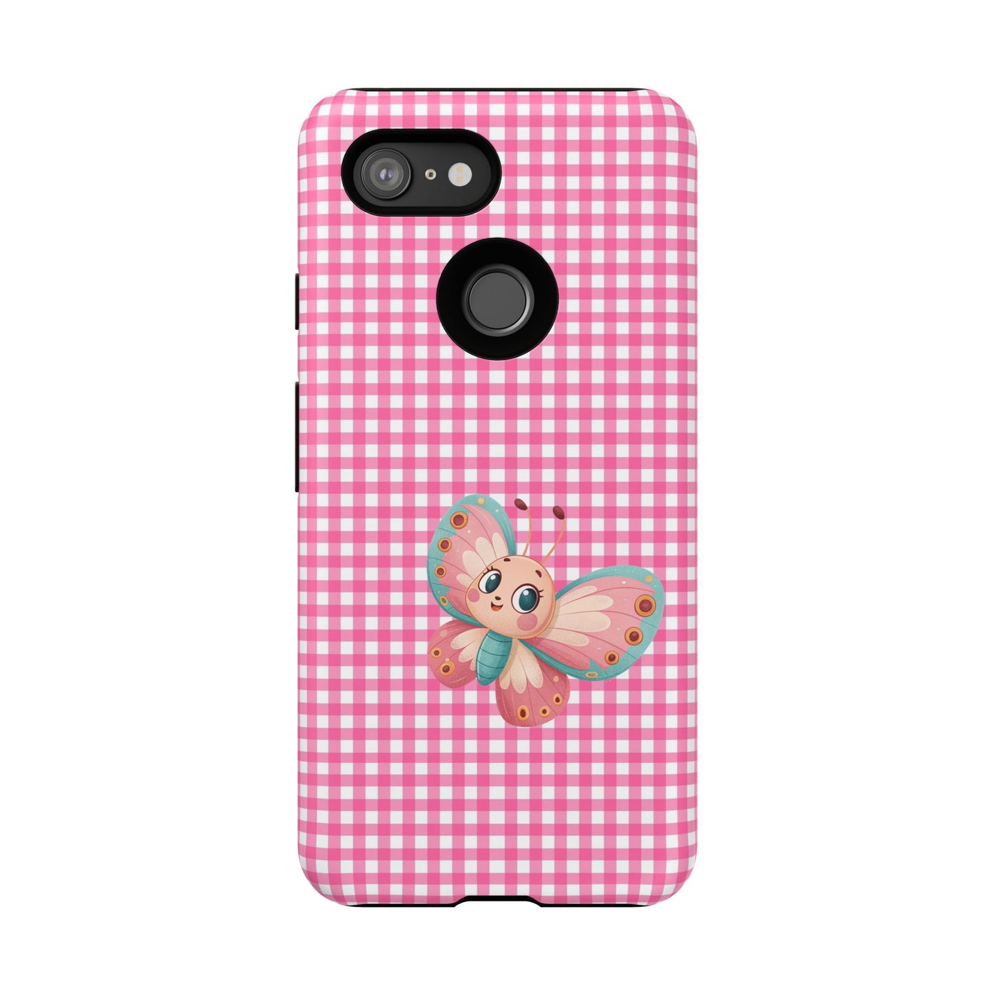 Cute Butterfly Phone Case, Tough Cases, Floral Phone Accessory, Gift for Her, Spring Fashion, Kids' Birthday Present, Pastel Aesthetic