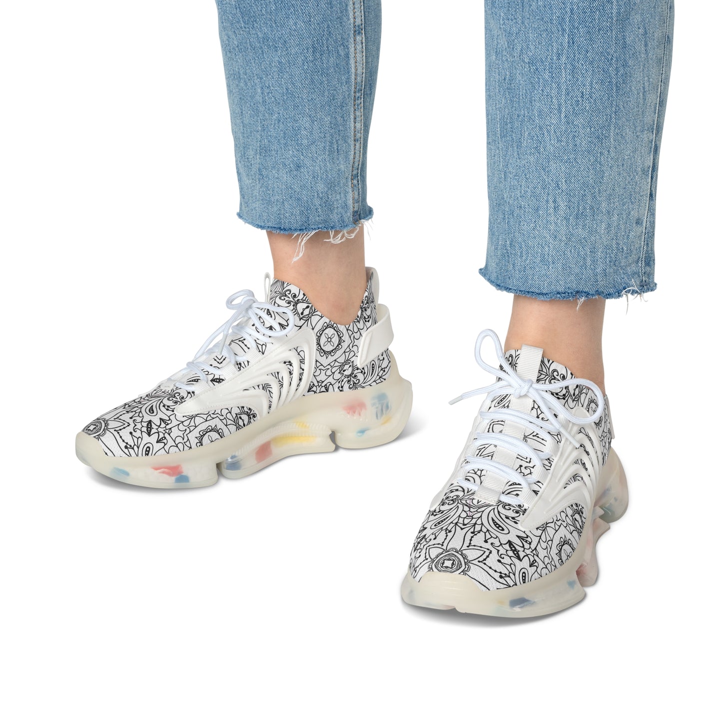 Stylish Women's Mesh Sneakers, Comfortable Athletic Shoes, Trendy Lifestyle Sneakers, Great for Walks, Casual Wear, Fitness Fashion