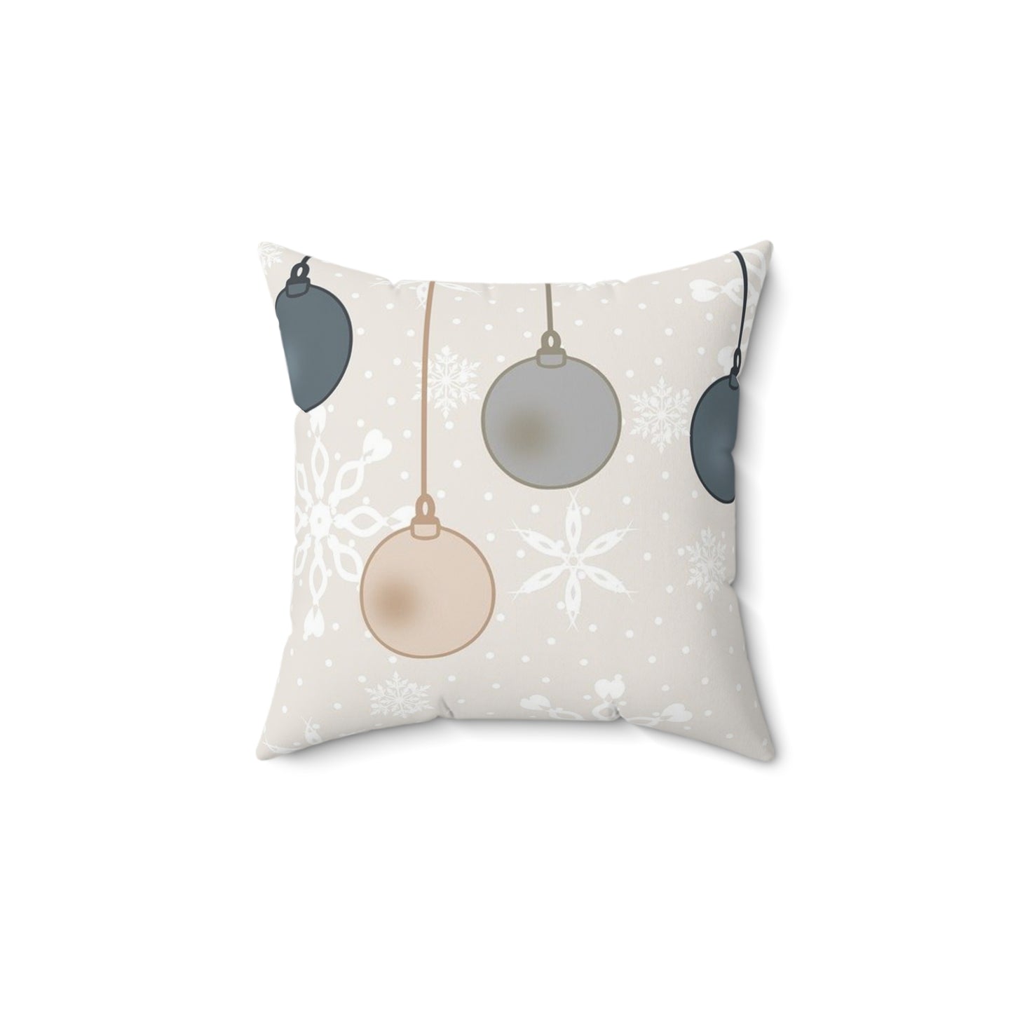 Christmas Ornament Pillow, Holiday Decor, Cozy Home Accents, Winter Decorations, Festive Cushion