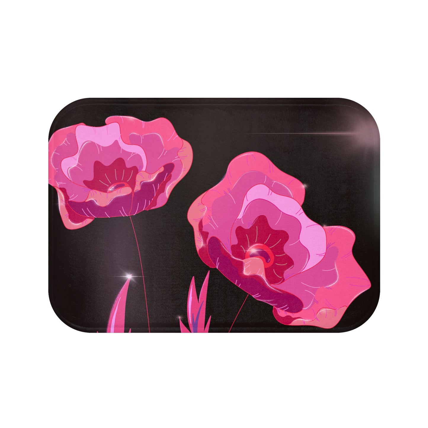 Floral Bliss Bath Mat, Elegant Bathroom Decor, Flower Design Rug, Home Comfort Accessory, Perfect for Gifts & Special Occasions