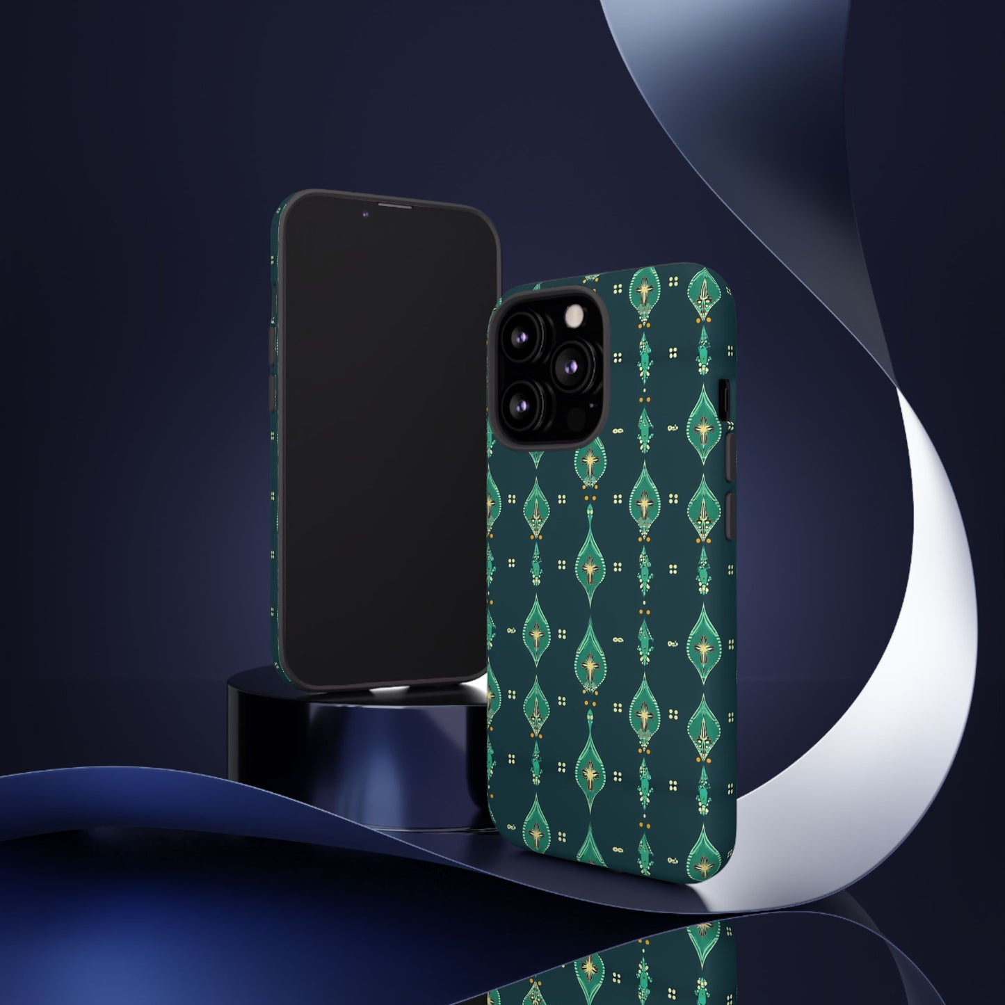 Emerald Boho Teardrop Phone Case