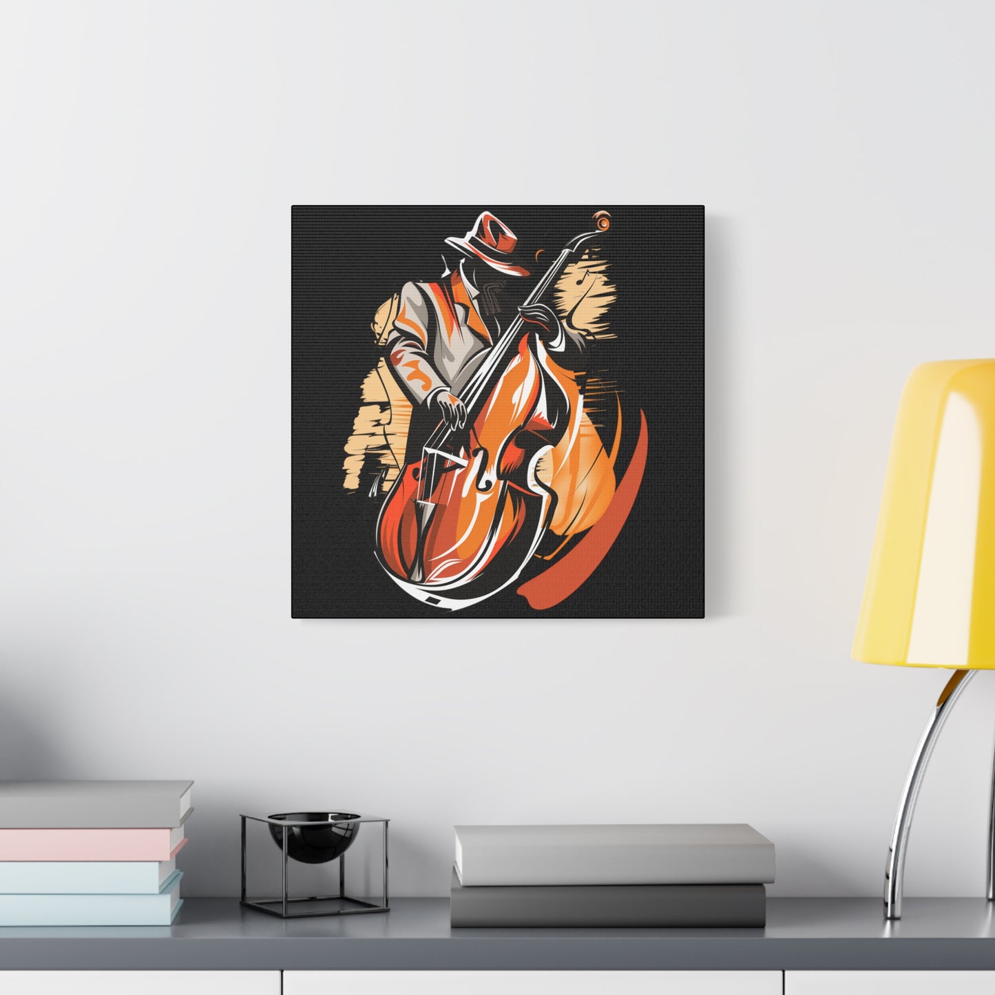 Matte Canvas, Stretched, 1.25" - Bass Player