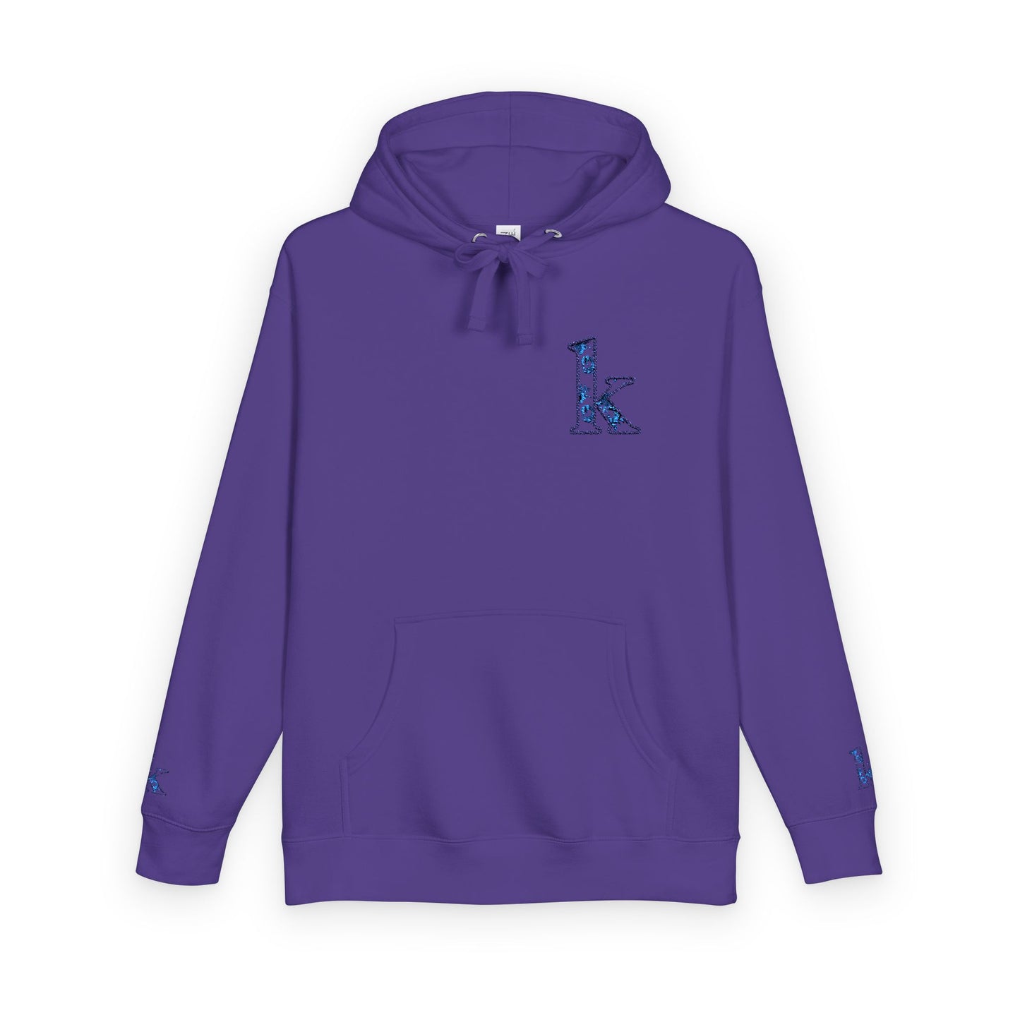 Cozy Floral Monogram Fleece Hoodie for Unisex - Perfect Gift for Birthdays, Valentine’s Day, Casual Wear, Adventure