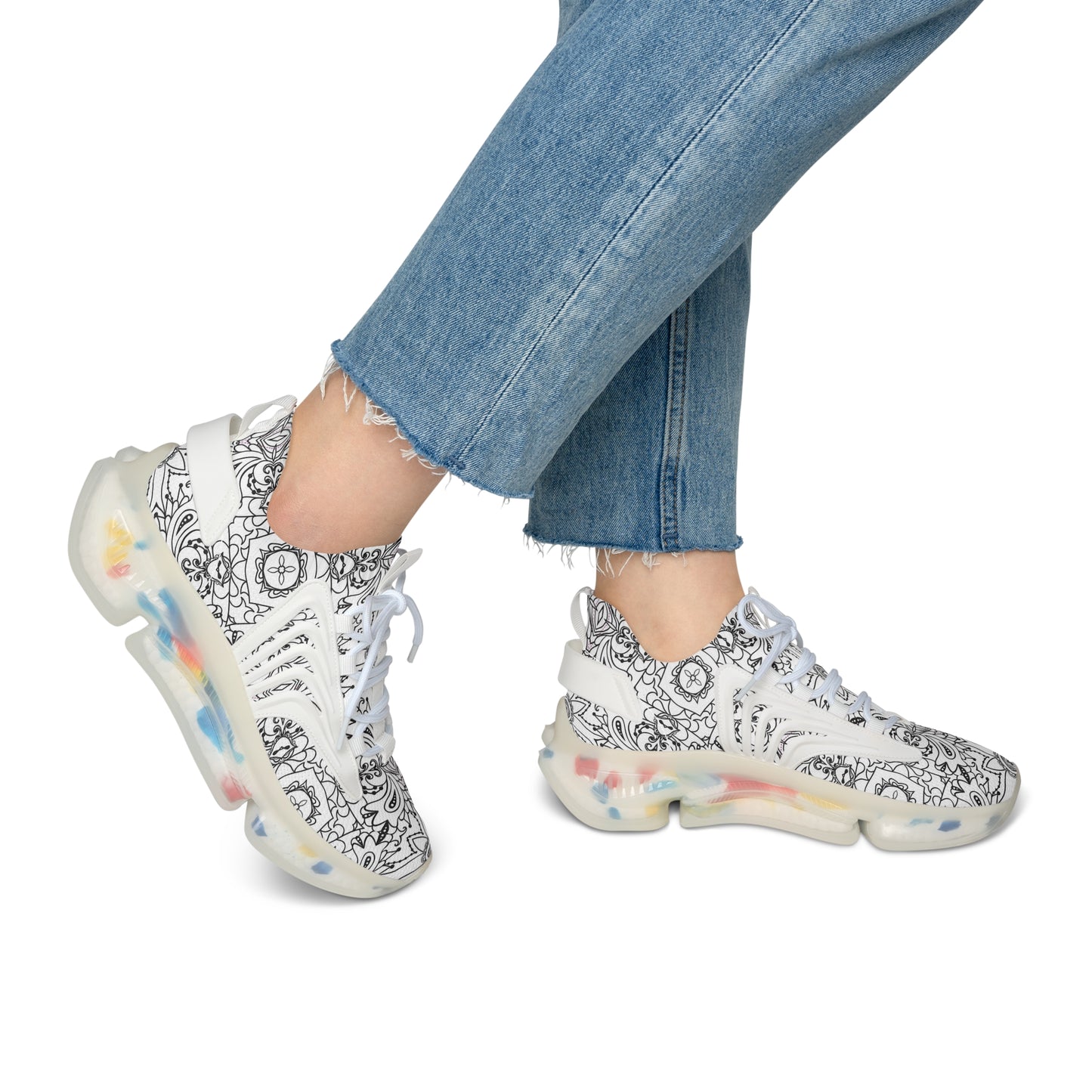 Stylish Women's Mesh Sneakers, Comfortable Athletic Shoes, Trendy Lifestyle Sneakers, Great for Walks, Casual Wear, Fitness Fashion