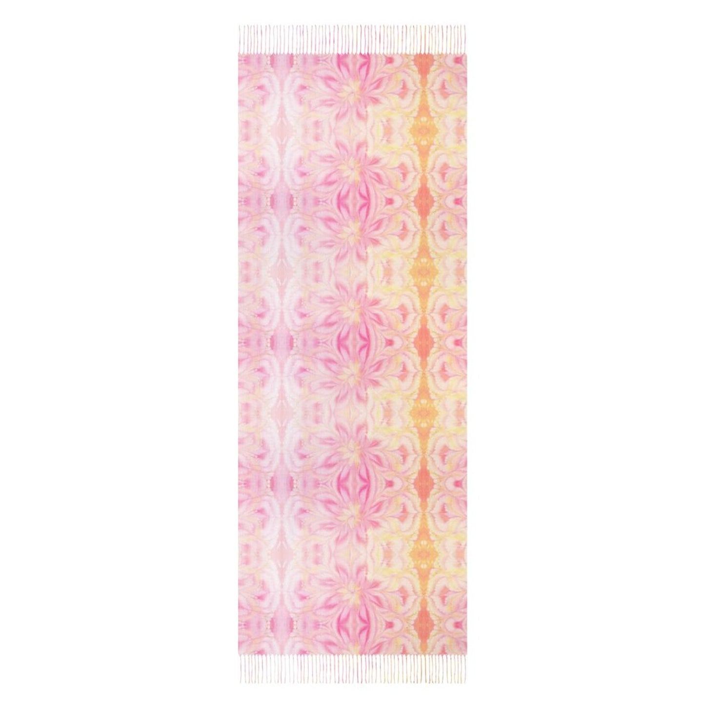 Cashmere-like Tassel Scarf Tie-dye