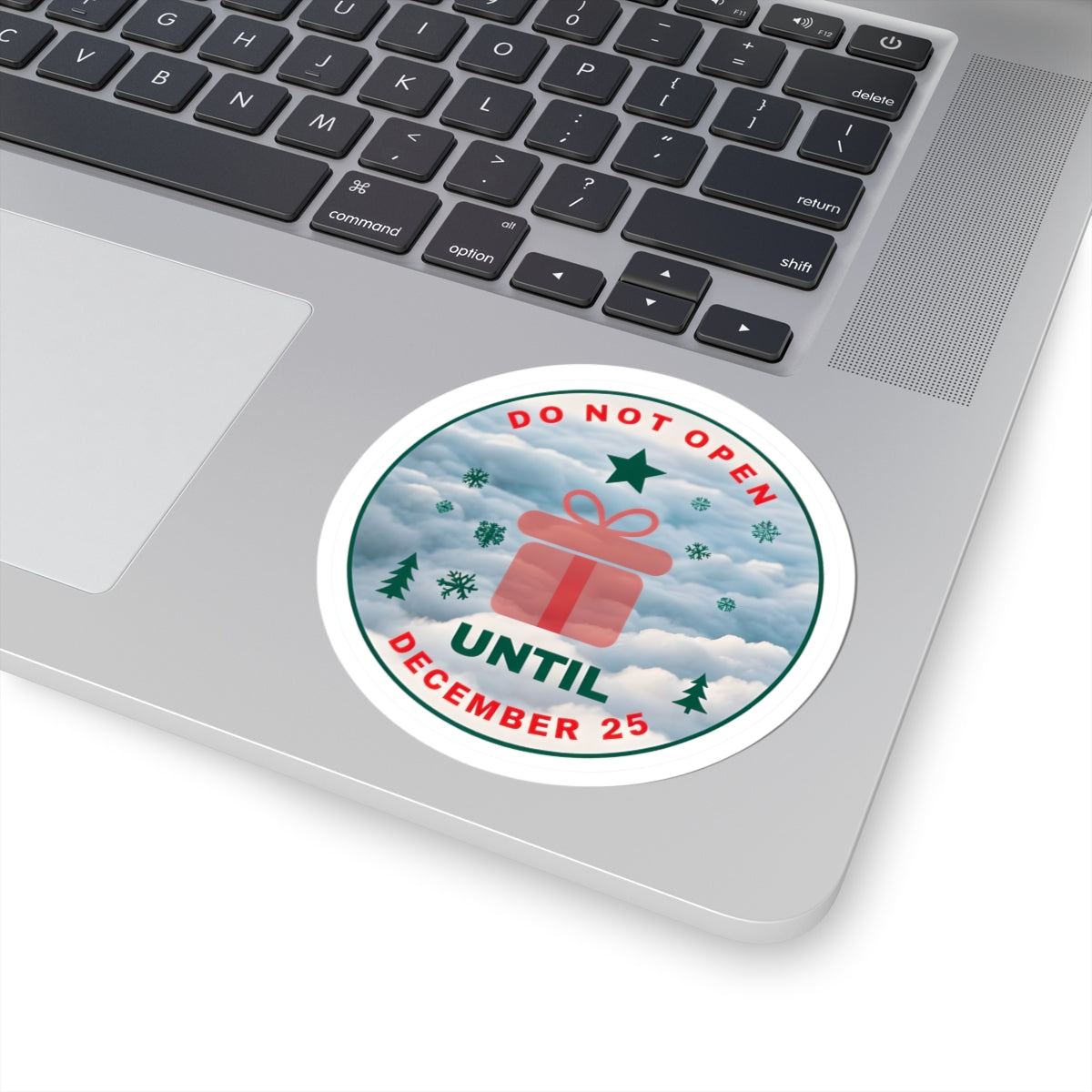 Christmas Countdown Kiss-Cut Stickers - 'Do Not Open Until December 25'