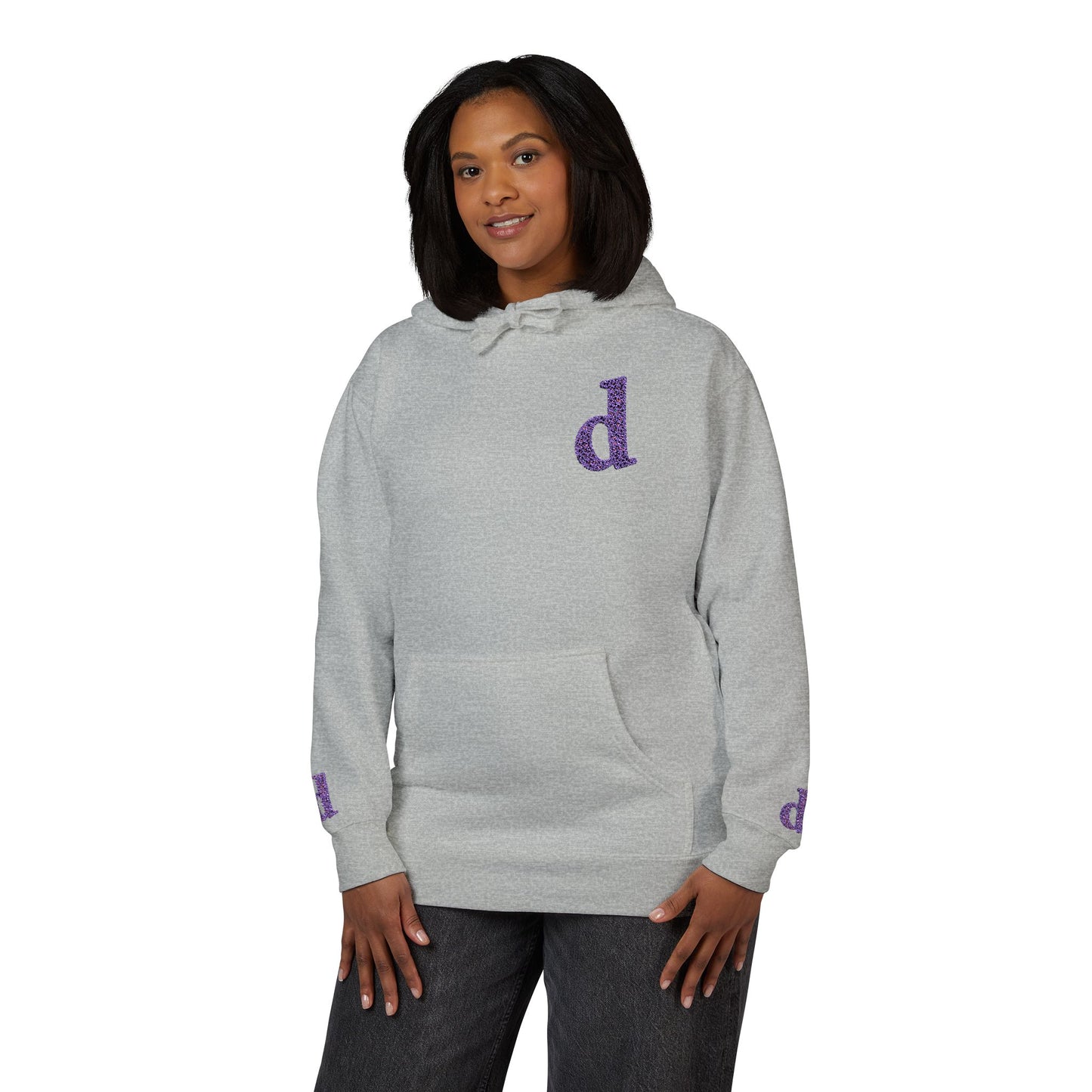 Floral Initial Unisex Fleece Hoodie | Cozy Casual Wear, Gifts for Her, Monogrammed Hooded Sweatshirt, Fall Fashion, Birthday Present