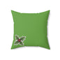 Holiday Holly Decor Pillow, Christmas Decorative Cushion, Green Festive Throw Pillow, Winter Home Decor, Seasonal Accent Pillow