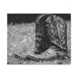 Western Cowboy Boots Matte Canvas Wall Art – Black & White Rustic Country Decor