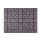 Patterned Glass Cutting Board – Vintage Blue Geometric Tile Design