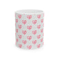 Pink Gingham Heart Ceramic Mug (11oz & 15oz)