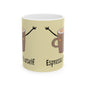 Fun Motivational Ceramic Mug, Inspirational Coffee Cup, Cute Gift for Coffee Lover
